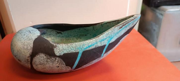 Raku Schaal, Japanse Thee Ceremonie, Jaren '70/'80, Antiek en Kunst, Antiek | Keramiek en Aardewerk, Ophalen of Verzenden