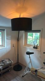 Mooie zwarte vloerlamp met knikarm en marmeren voet, Huis en Inrichting, Ophalen, Gebruikt