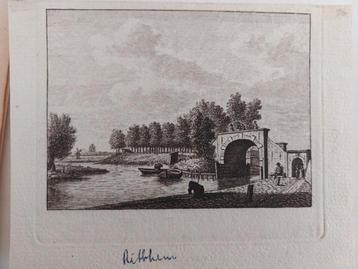 360 / De Lemster Waterpoort te Sloten Originele gravure 1790 beschikbaar voor biedingen