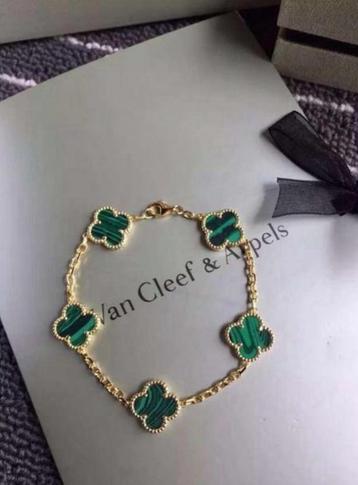 VCA Armband - Groene Klavers - 18kt Goud beschikbaar voor biedingen