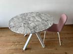 Ronde eettafel met 2 stoelen, Huis en Inrichting, Ophalen, Zo goed als nieuw, Rond, 100 tot 150 cm