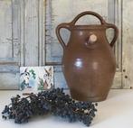 Grote Franse grès gargoulette waterkruik marron kleurig, Antiek en Kunst, Ophalen of Verzenden