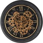 Radarklok met draaiende tandwielen, Ophalen of Verzenden, Nieuw, Wandklok