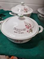 afdekschalen 4 stuks libelle porselein, Huis en Inrichting, Keuken | Servies, Ophalen of Verzenden