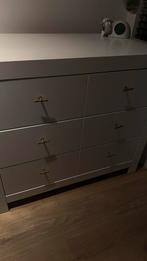 Mooie witte commode met lades, Huis en Inrichting, Kasten | Dressoirs, Overige materialen, Gebruikt, 100 tot 150 cm, Ophalen of Verzenden