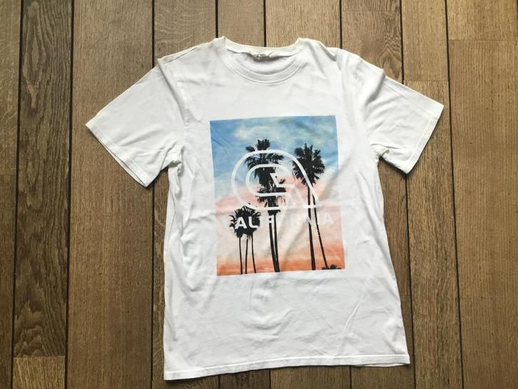 Leuk wit H&M shirt met opschrift maat 170, Kinderen en Baby's, Kinderkleding | Maat 170, Zo goed als nieuw, Jongen, Shirt of Longsleeve