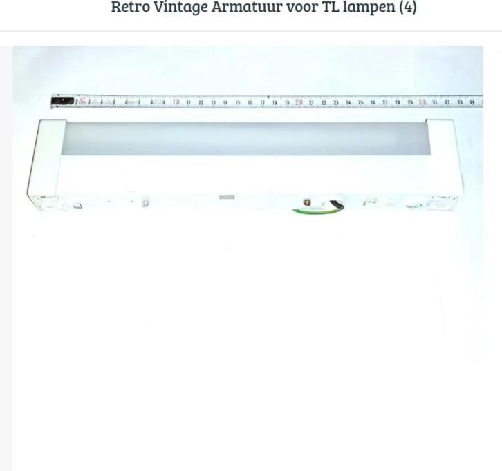 Retro Vintage Armatuur voor TL lampen (4), Hobby en Vrije tijd, Knutselen, Materiaal, Ophalen of Verzenden