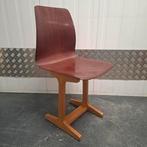 SCHULMÖBEL Vintage stoel bureaustoel eetkamerstoel, Ophalen, Gebruikt, Bruin, Vintage design Mid Century jaren 60 70 80 90 schoolstoelen