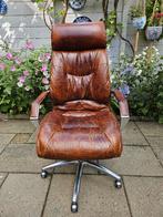 Kare Design Cigar Lounge bruin lederen bureaustoel, Ophalen, Gebruikt, Bruin