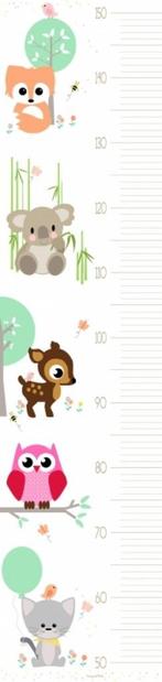 Groeimeter Poster Vrolijke Dieren Designed4Kids, Ophalen of Verzenden, Nieuw, Wanddecoratie