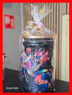 TE KOOP decoratieve decoupage(sier)vazen, Ophalen, Overige kleuren, Nieuw, Glas