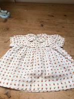 Antiek jurkje met aardbeien voor grote pop van ong 50cm, Ophalen of Verzenden