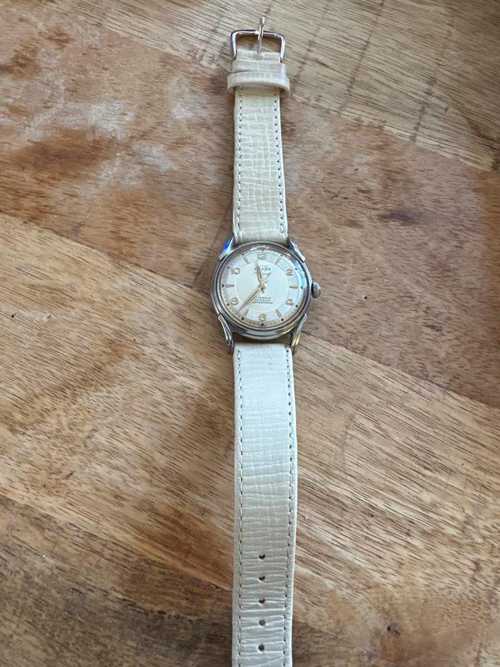Enicar Ultrasonic Herenhorloge Jaren '50/'60, Sieraden, Tassen en Uiterlijk, Horloges | Antiek, Polshorloge, Overige merken, Staal