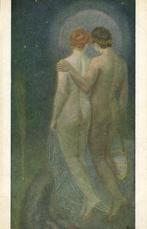 Naakt Koppel, "Orpheus en Eurydice", Schilder Paul Kämmerer, Ophalen of Verzenden, Voor 1920, Ongelopen, Overige thema's