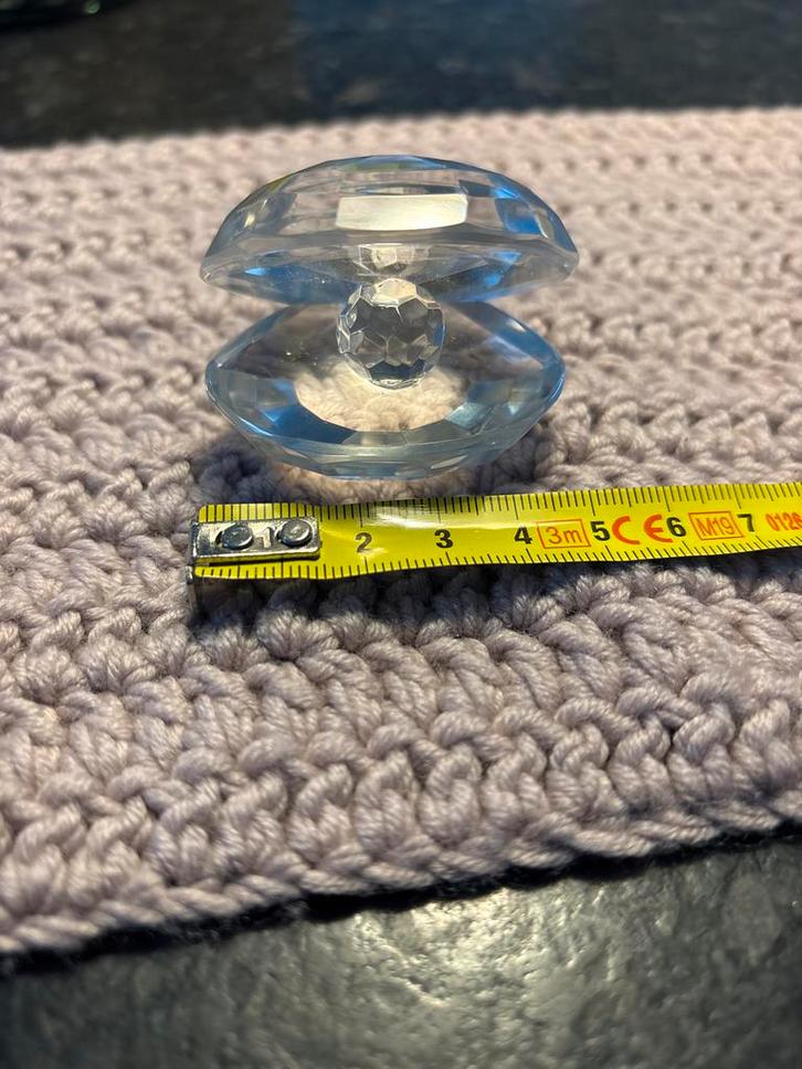 Swarovski Schelp met Kristallen Parel 5 cm breed, Verzamelen, Swarovski, Zo goed als nieuw, Ophalen