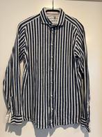 Desoto overhemd - donkerblauw gestreept - maat M, Ophalen of Verzenden, Gedragen, Maat 38/40 (M), Blauw