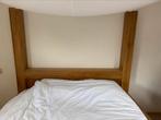 Eiken bed 180x220, Huis en Inrichting, Slaapkamer | Bedden, Ophalen, Beige, Tweepersoons, Zo goed als nieuw