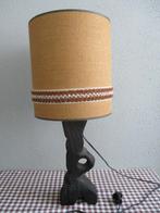 Vintage Tafellamp Retro Brutalisme, Huis en Inrichting, Ophalen, Gebruikt, Hout, Minder dan 50 cm