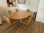 Tecta B20 Eetkamer stoelen, Beige / zilver, Ophalen, Bruin, Riet of Rotan, Zo goed als nieuw
