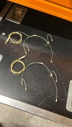 2x Headset microfoon beige (mini jack aansluiting), Muziek en Instrumenten, Microfoons, Ophalen of Verzenden, Gebruikt, Overige typen