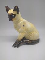 Porseleinen originele Vaga Siamese Poes Beeld, Antiek en Kunst, Kunst | Beelden en Houtsnijwerken, Ophalen of Verzenden