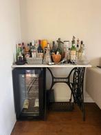 Originele Singer Bar Tafel met Marmeren Blad, Ophalen of Verzenden