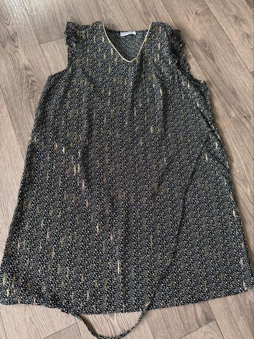 Longshirt zwart met goud zonder mouwen maat 44/XL, Kleding | Dames, Tops, Nieuw, Maat 46/48 (XL) of groter, Zwart, Zonder mouw