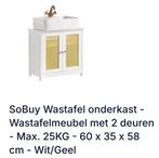 Wastafelmeubel (schroeven missen) wastafelonderkast, Ophalen, 50 tot 100 cm, Zo goed als nieuw, Minder dan 100 cm