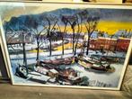 Groninger ploeg Westerhaven print poster, Antiek en Kunst, Ophalen
