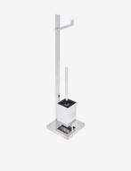 2x Nieuw luxe verchroomde Toiletrolhouder set, Ophalen of Verzenden, Nieuw
