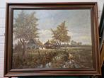 schilderij boeren landschap, Ophalen of Verzenden, 'T Olde Gre-j, Info@toldegrej.nl, Endepoelstraat 20f Didam