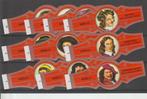 reeks 6668   schilders 1-10   sigarenbandjes, Verzamelen, Rookartikelen, Aanstekers en Luciferdoosjes, Verzenden, Sigarenbandjes