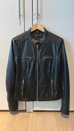 leren bikerjasje zwart - Merk Studio Ar, Ophalen of Verzenden, Nieuw, Maat 38/40 (M), Zwart