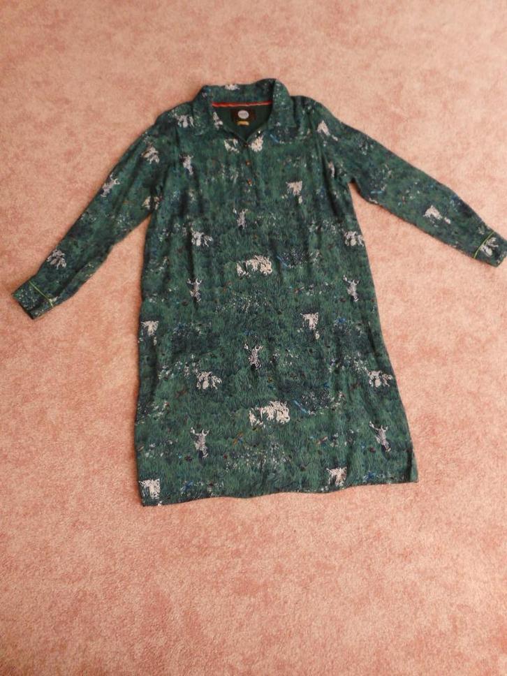 Leuke jurkje Pom Amsterdam maat 42, Kleding | Dames, Jurken, Zo goed als nieuw, Maat 42/44 (L), Groen, Knielengte, Ophalen of Verzenden