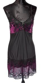 Zwarte babydoll met kant maat M Fantasie, Kleding | Dames, Fantasie, Ophalen of Verzenden, Zwart, Nachtkleding