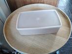 Tupperware bewaardoos taupe met deksel, Ophalen of Verzenden, Gebruikt, Bruin, Overige typen