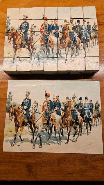 Antieke blokpuzzel Keizerlijk Duits Leger Compleet beschikbaar voor biedingen