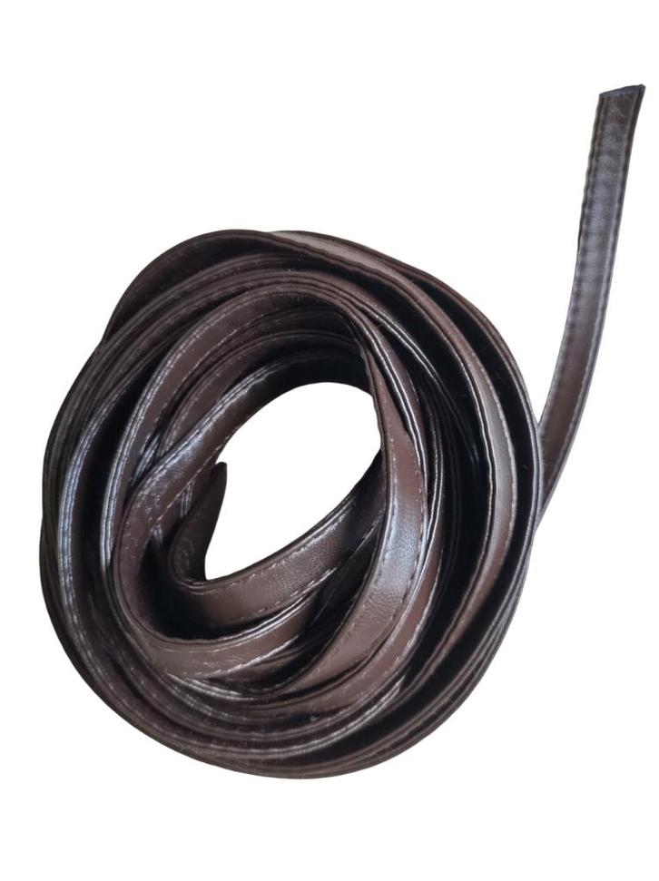 Kunstleren band gestikt hoofdstel hobbyhorse 1cm ZWART/BRUIN, Hobby en Vrije tijd, Overige Hobby en Vrije tijd, Nieuw, Ophalen of Verzenden