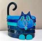 Keramiek Kunst Kat / Poes - Gesigneerd ME - 34x30x15CM, Antiek en Kunst, Antiek | Keramiek en Aardewerk, Ophalen of Verzenden
