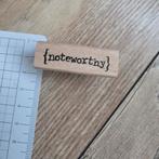 Catslife press, noteworthy, Verzenden, Zo goed als nieuw, Houten stempel