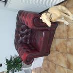 2 chesterfield fauteuils, Ophalen, Gebruikt, Eenpersoons, 75 tot 100 cm