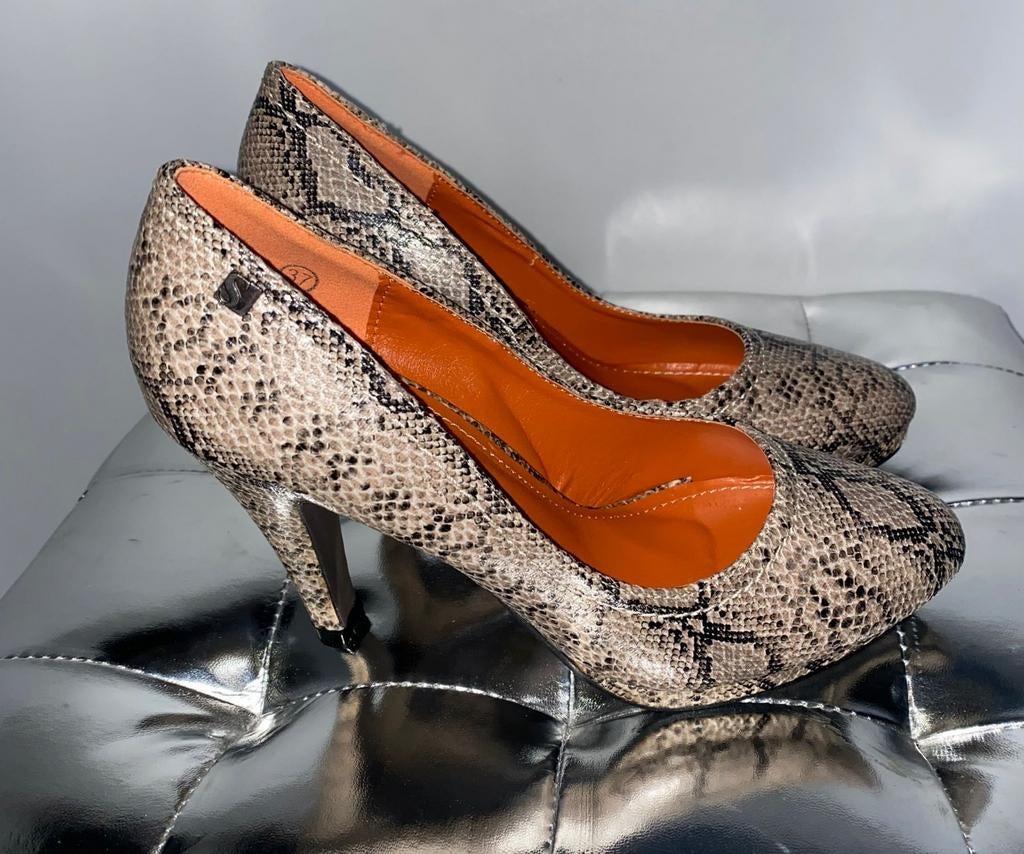 Slangenprint pumps met. 37, Ophalen, Nieuw