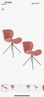 4 Zuiver Velvet Roze Eetkamerstoelen, Huis en Inrichting, Overige kleuren, Ophalen of Verzenden, Zo goed als nieuw, Vier