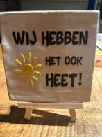Tekst tegeltje, Ophalen of Verzenden, Nieuw