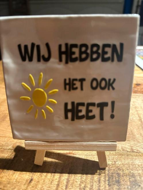 Tekst tegeltje, Huis en Inrichting, Woonaccessoires | Tekstborden en Spreuken, Nieuw, Ophalen of Verzenden