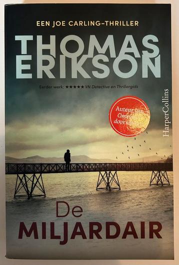 Boek - Thomas Erikson - De miljardair - thriller beschikbaar voor biedingen