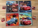 4 Disney Cars2 puzzels 81 en 64 stuks in koffer, Gebruikt, Meer dan 50 stukjes, Ophalen of Verzenden