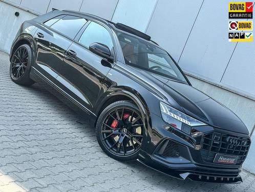 Audi Q8 55 TFSI e 522Pk Exclusive S line B&O Advance Pano Al, Auto's, Audi, Bedrijf, Te koop, Q8, 360° camera, 4x4, Achteruitrijcamera