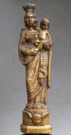Om 1750 - 1800 Vlaams Brons Bronzen Beeld Maria Madonna Kind, Antiek en Kunst, Ophalen of Verzenden