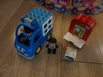 Duplo politiewagen met boef en bank, Ophalen, Zo goed als nieuw